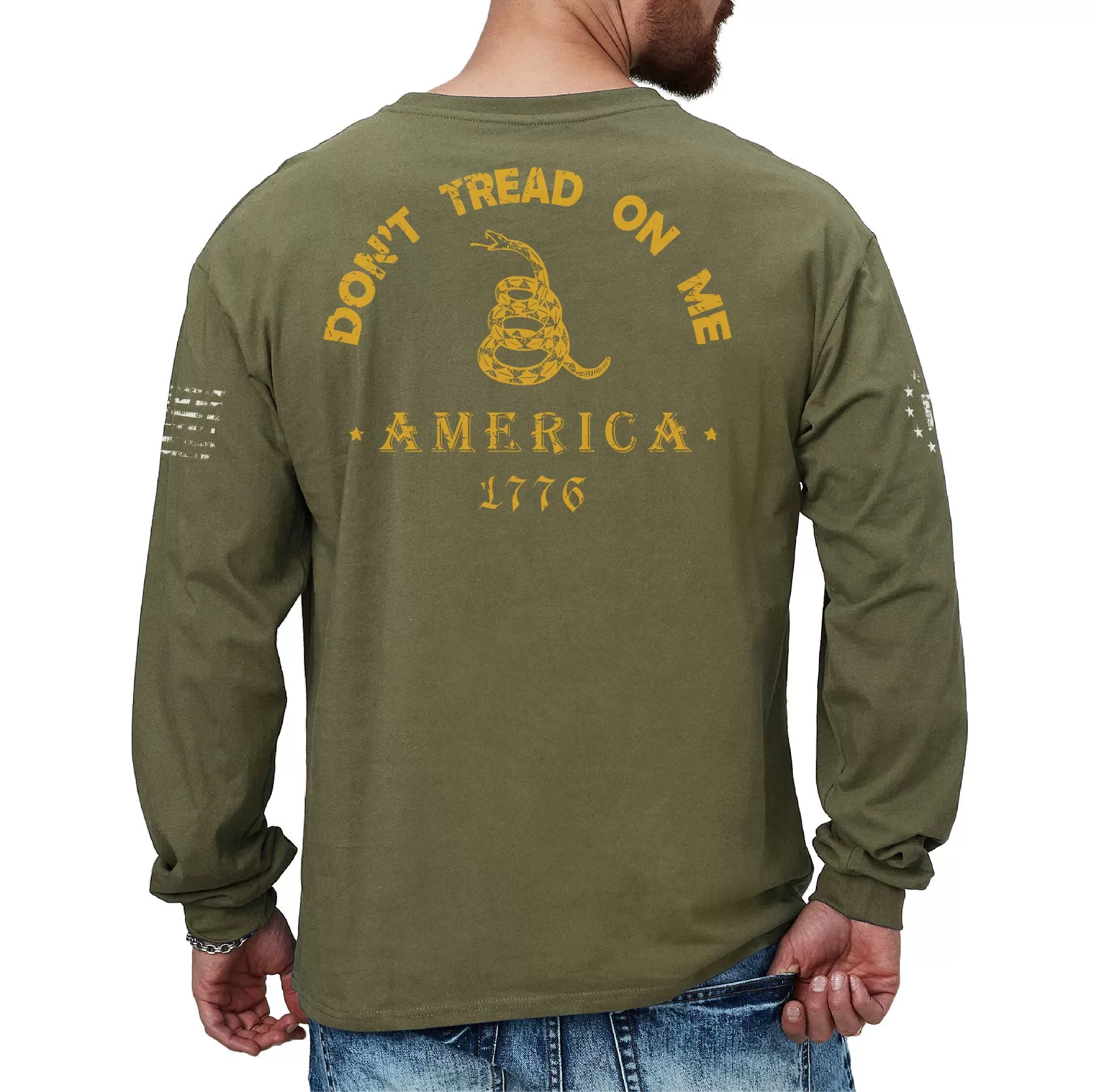 DON'T TREAD ON ME GRAPHIC LONG SLEEVE T-SHIRT