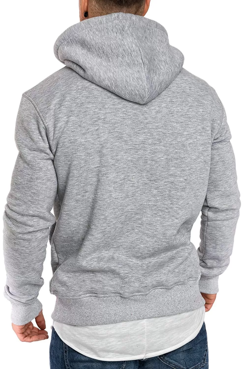 DRAWSTRING SHAWL COLLAR POCKET HOODIE