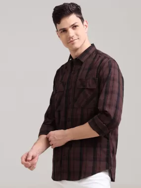 Dusky Carnelian Semi Corduroy Shirt