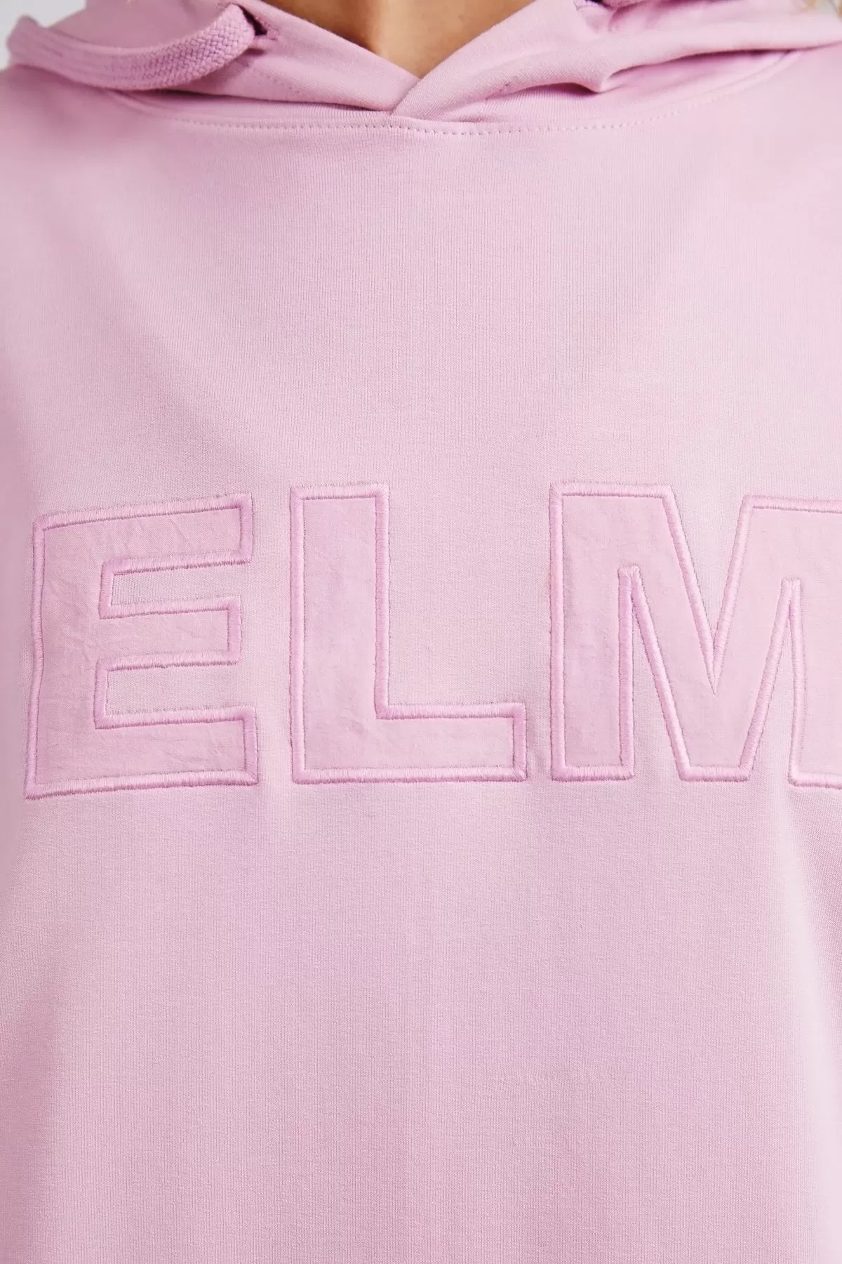 Elm Applique Hoody - Peony Pink