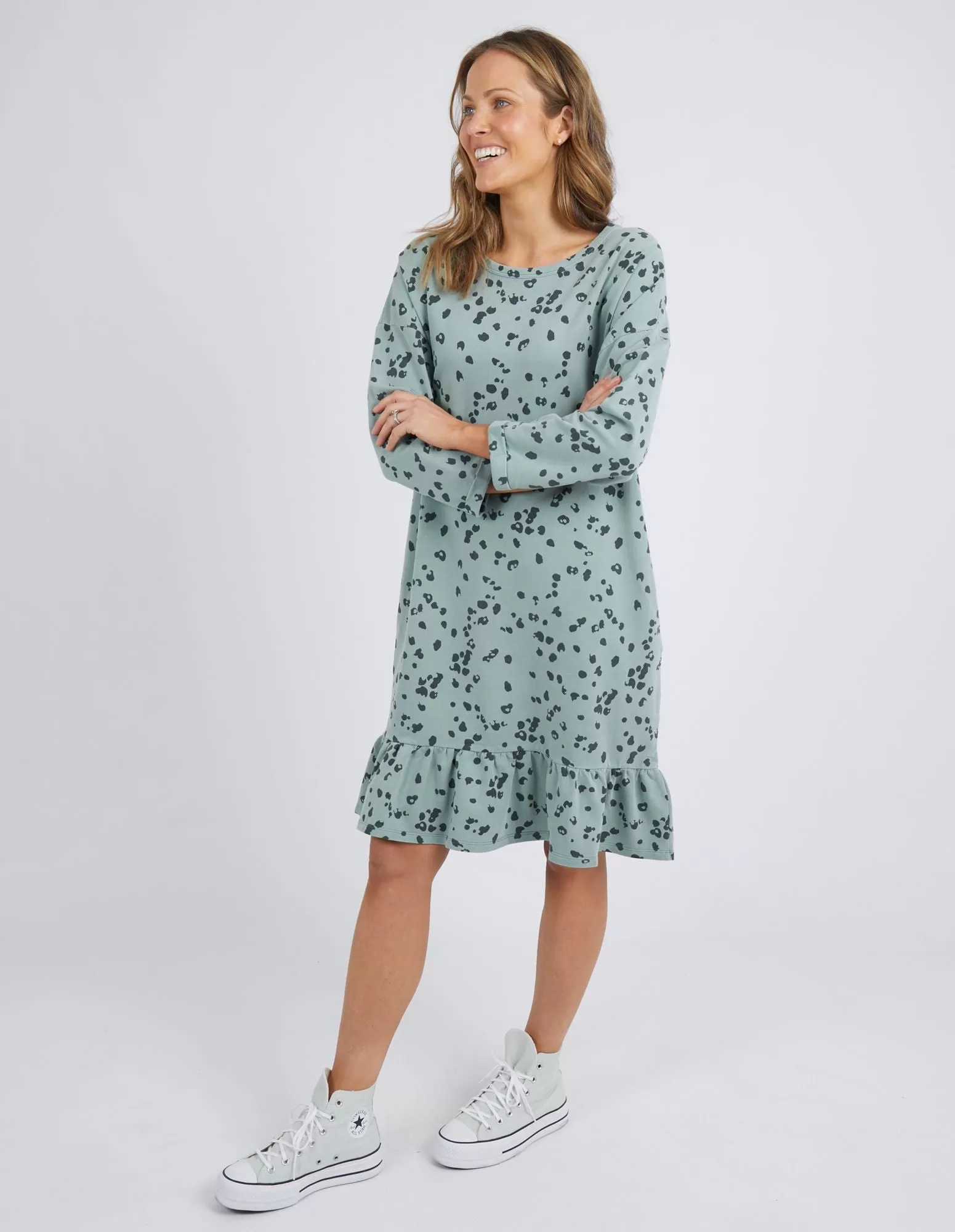 Elm - Wild Card Dress - Iceburg Green