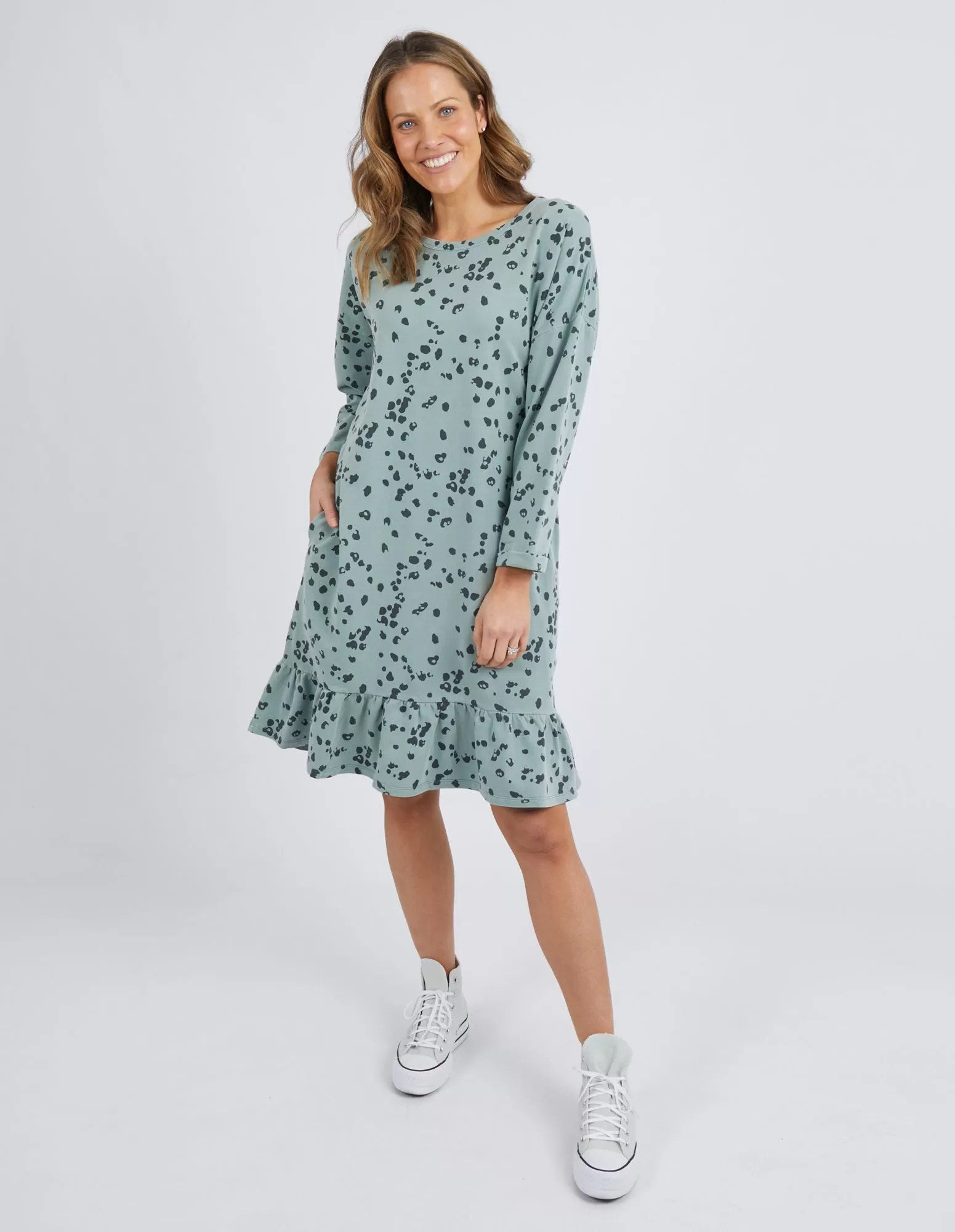 Elm - Wild Card Dress - Iceburg Green