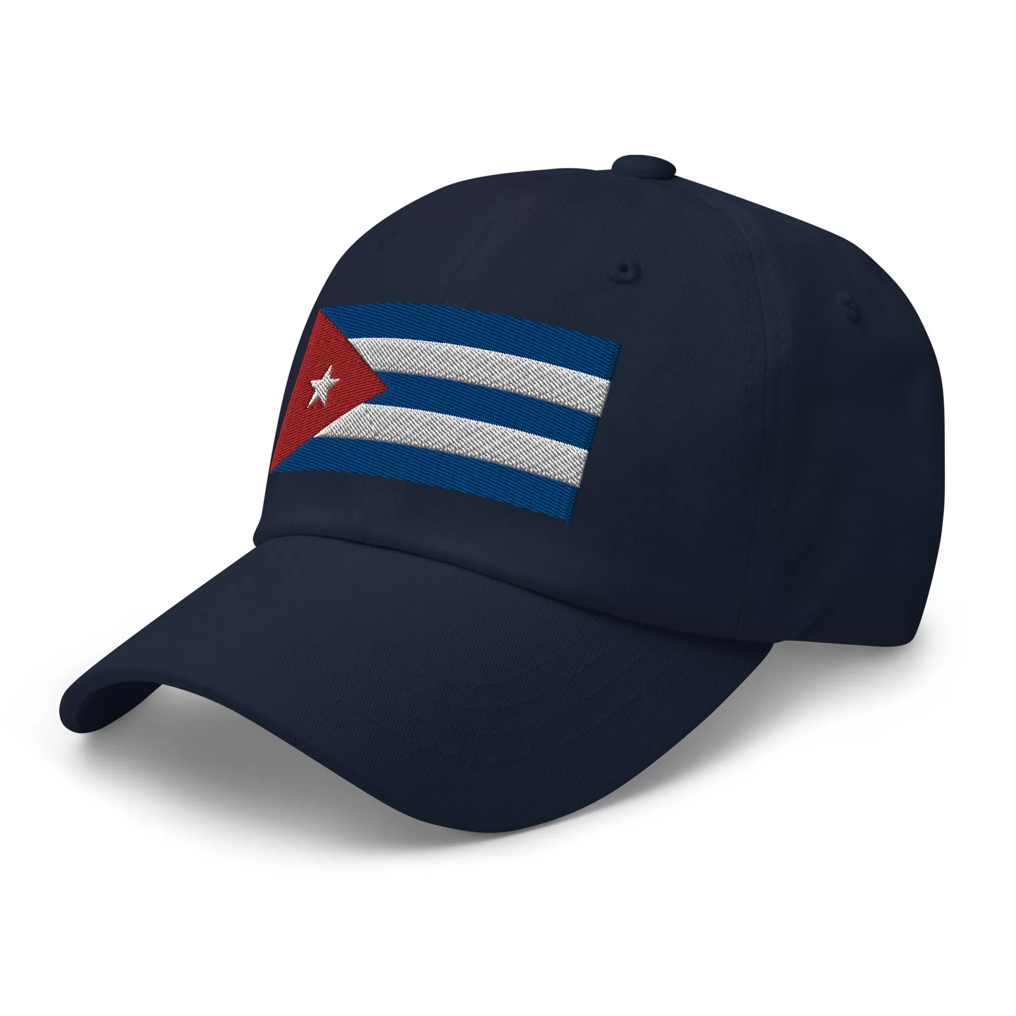 Embroidered Dad Hat With Cuba Flag