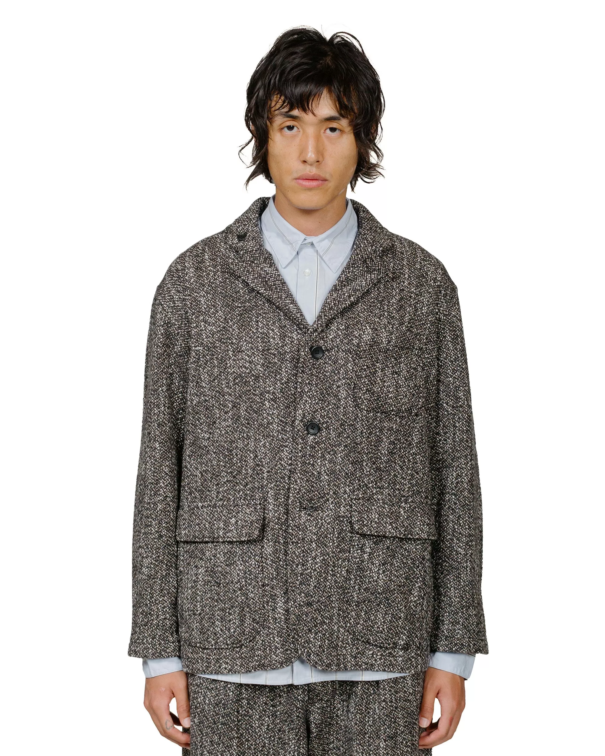 Engineered Garments Loiter Jacket Brown/Black Wool Homespun