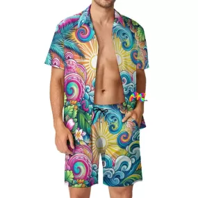 Euphoric Tides Men's Rave Swimwear