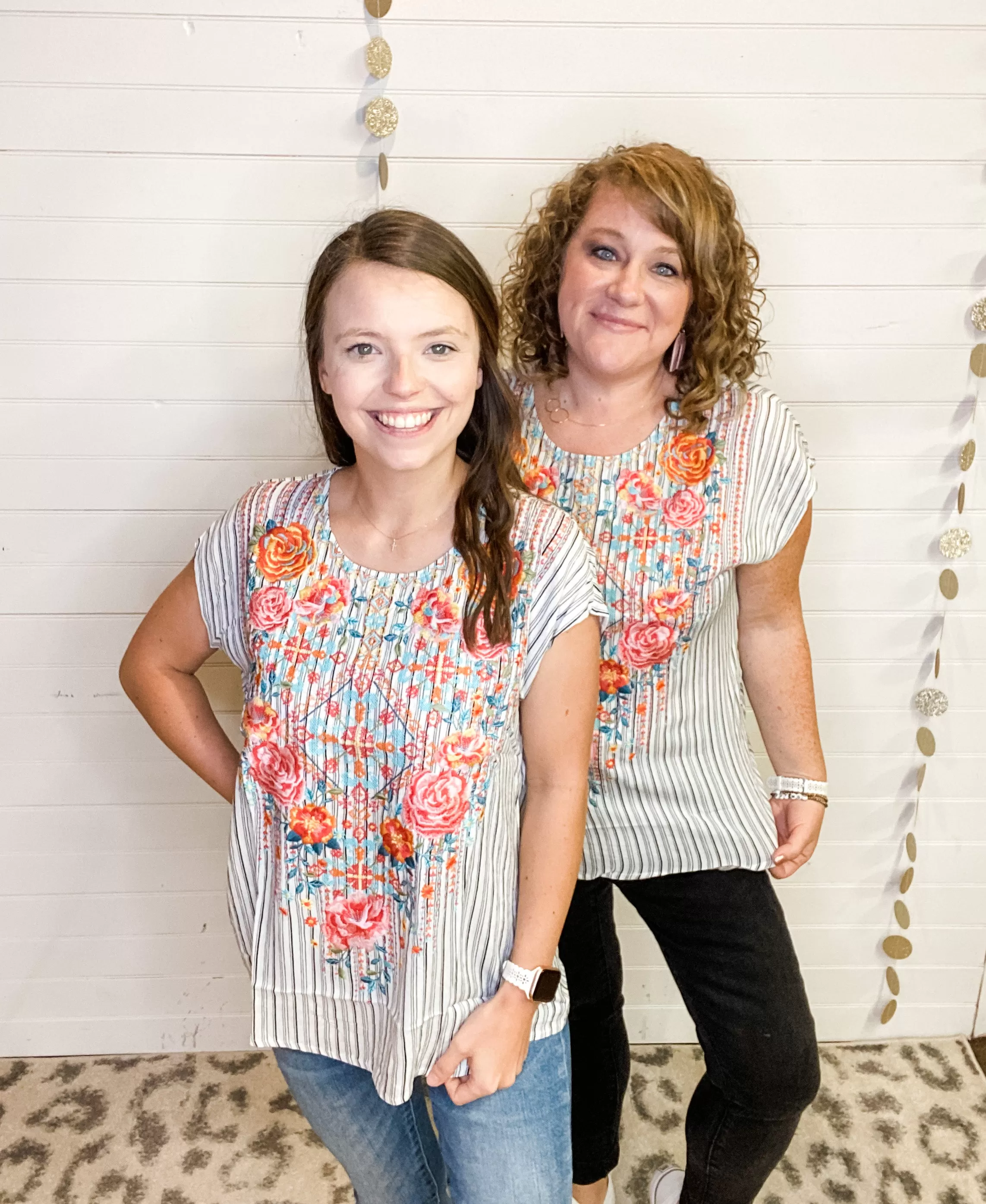 Falling for You Floral Striped Top