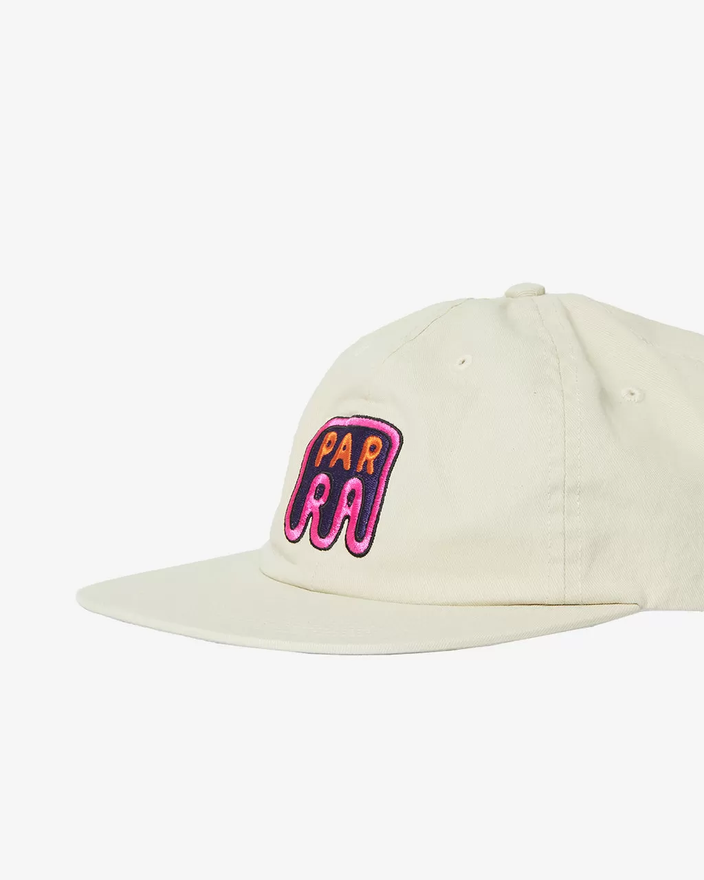 Fast Food Logo 6 Panel Cap Off White