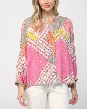 Fate Patchwork Dolman Top