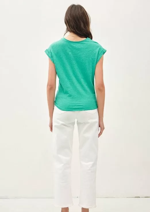 FINAL SALE - Knot Front Tee - 2 Colors!