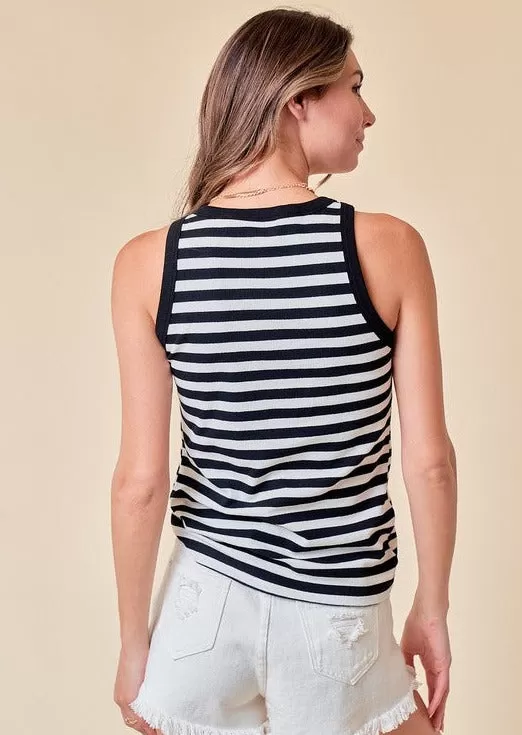 FINAL SALE - Sunshine Striped Tanks - 2 Colors!