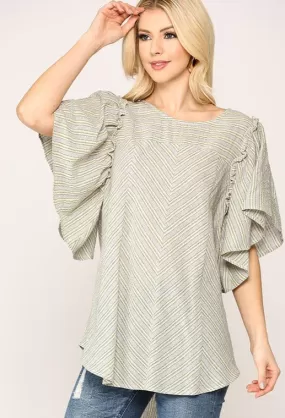 Flirty Fluttery Top