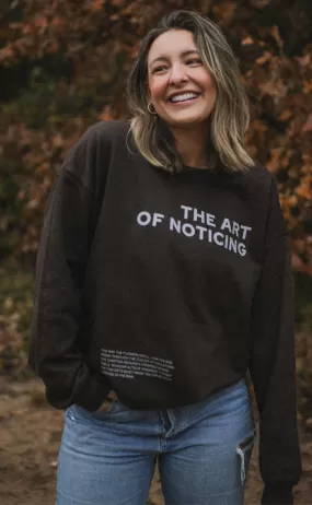 friday   saturday x jo johnson overby: the art of noticing sweatshirt