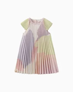 Fruity Retreat Butterfly Pleated Dress