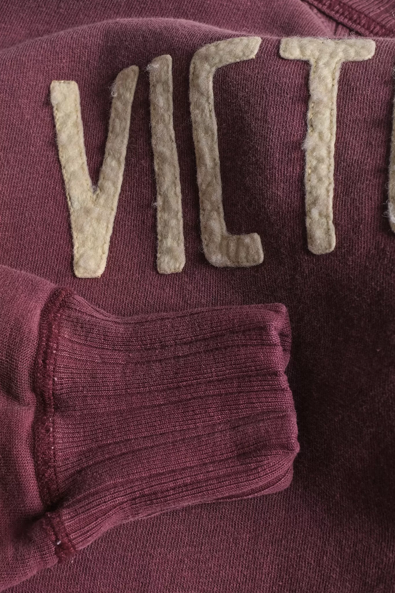 Fullcount Double V Set In Sleeve Mother Cotton - Burgundy