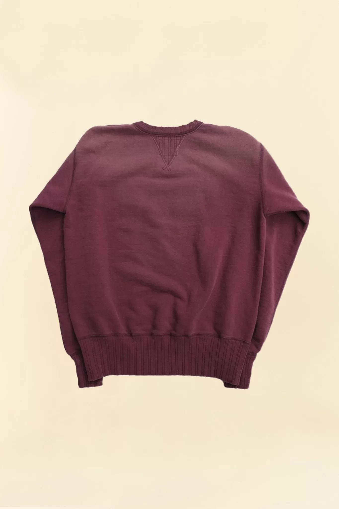 Fullcount Double V Set In Sleeve Mother Cotton - Burgundy