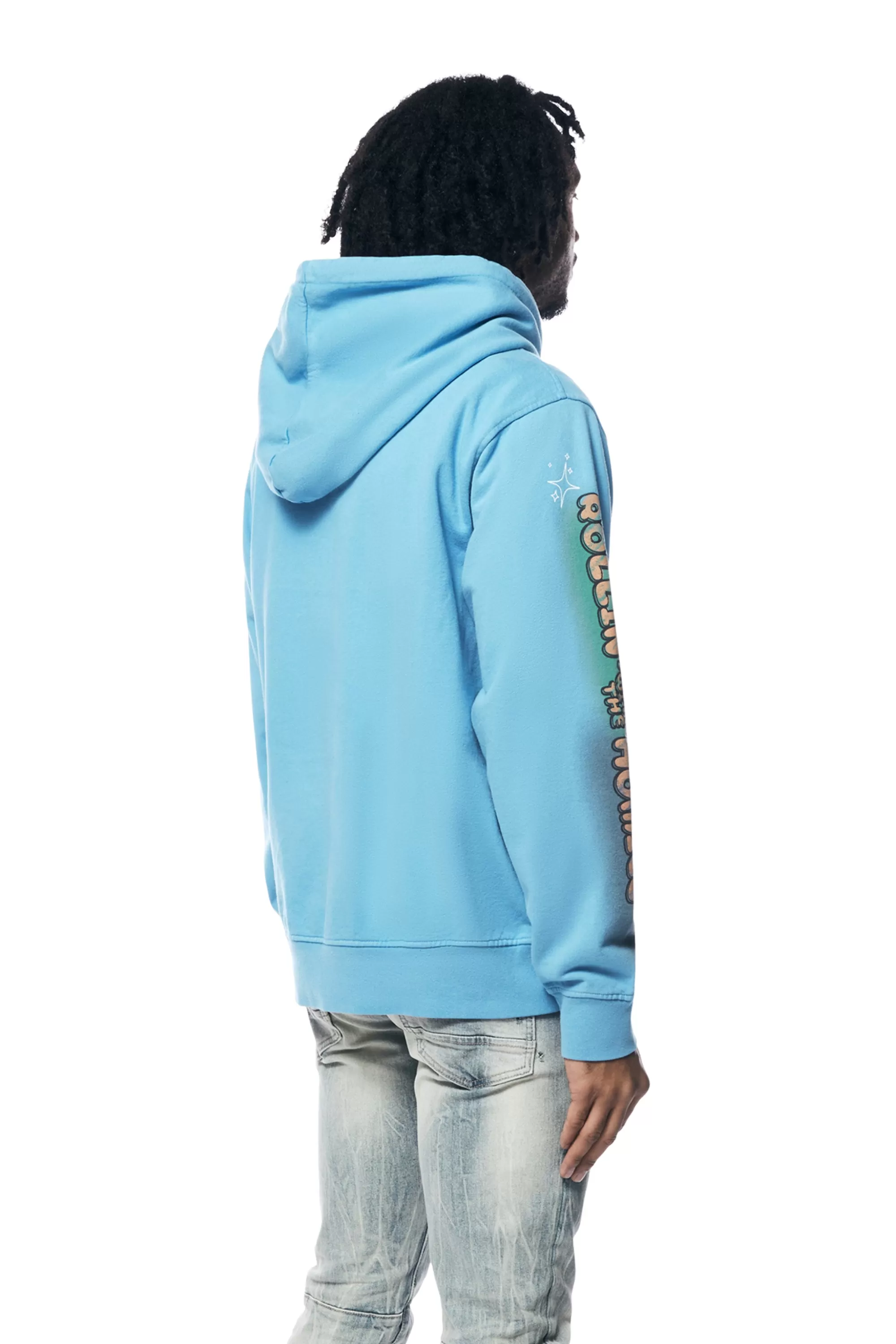 Fun French Terry Pullover Hoodie - Royal