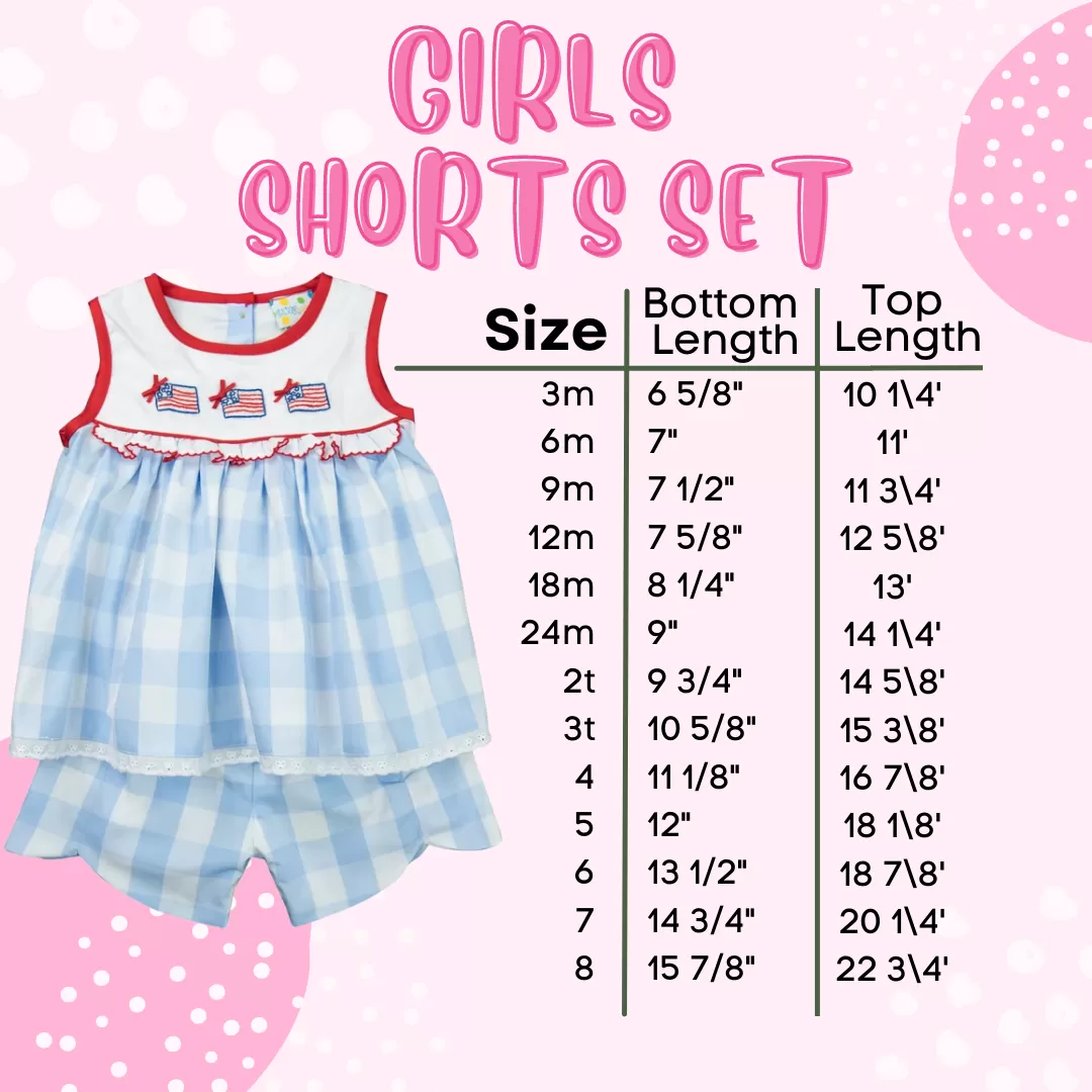 Girl Seersucker Short Set