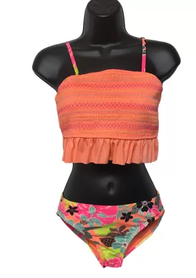 GIRLS TROPICAL TWO-PIECE SWIM WEAR