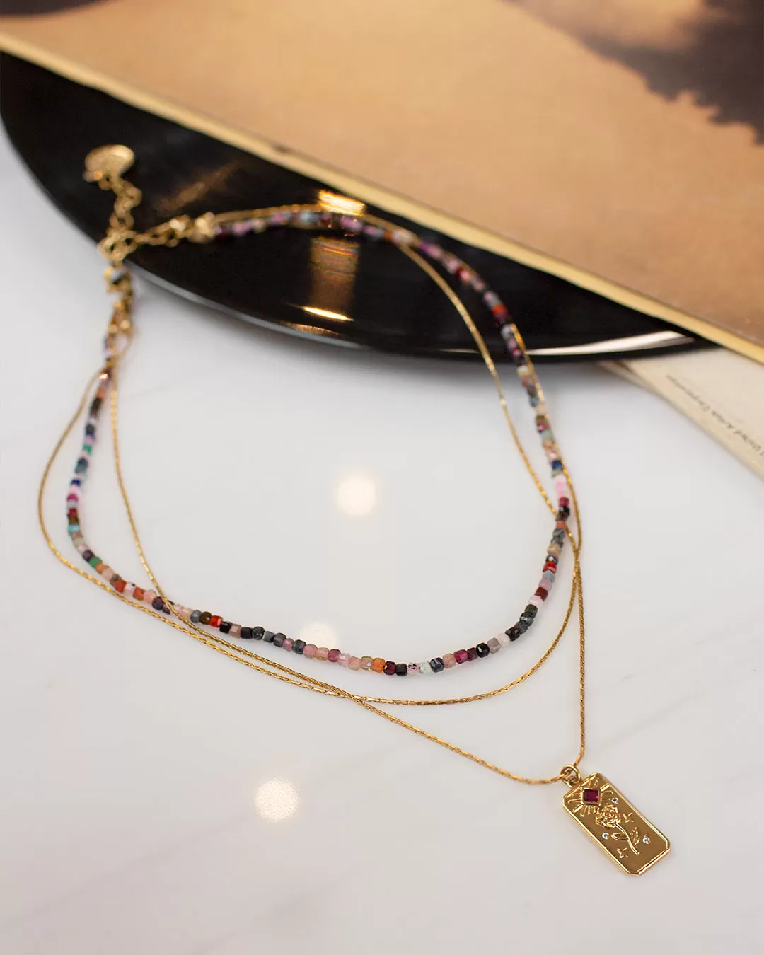 Gold Pivione Necklace