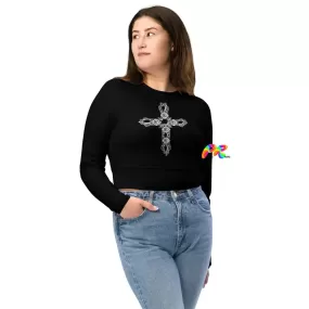 Gothic Cross Athletic Crop Top