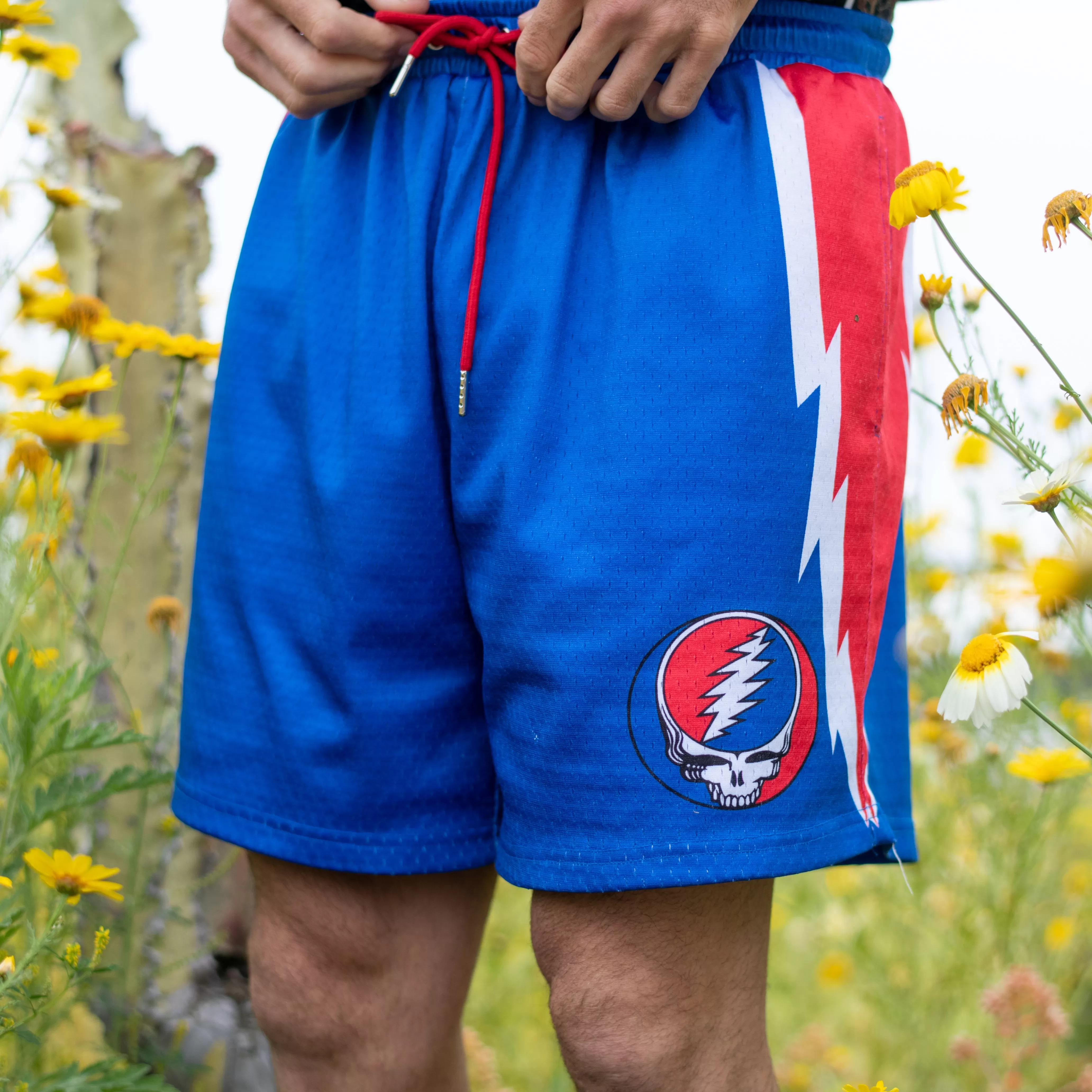 Grateful Dead | Mesh Shorts | Red White & Blue Steal Your Face