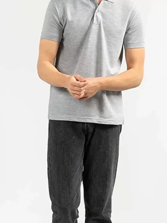 Grey Basic Polo