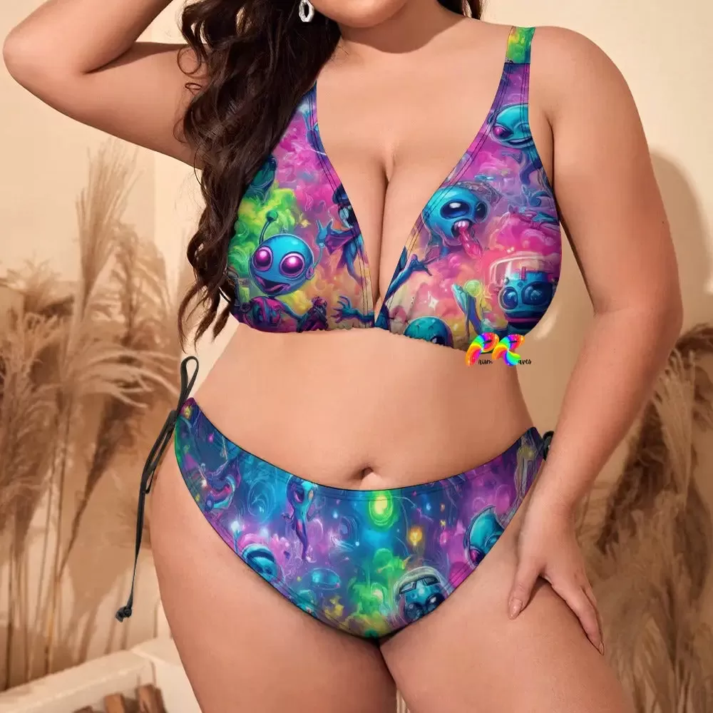 Groove Fest Plus Size Rave Bikini