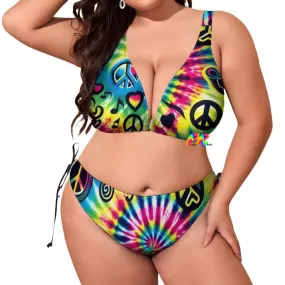 Happy Vibes Rave Plus Size Bikini