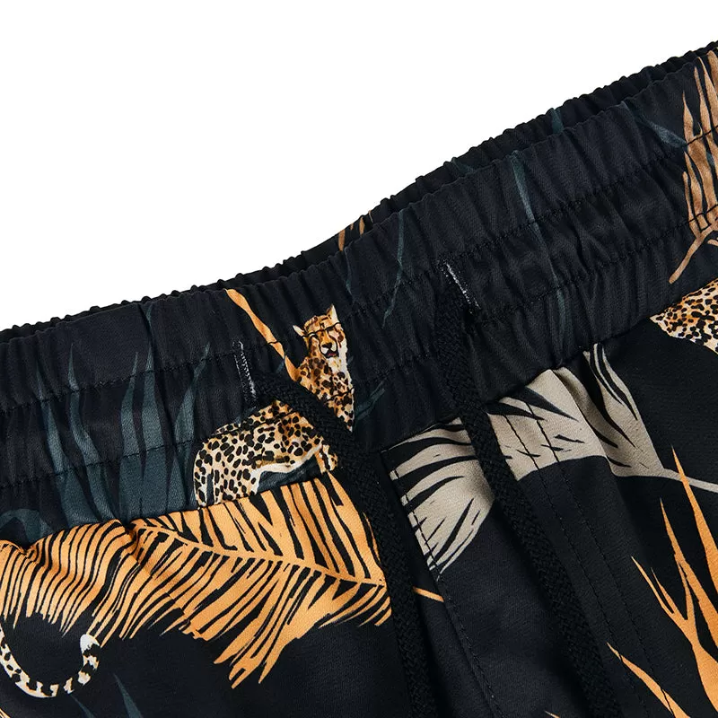 HAWAIIAN LEOPARD 11'' INSEAM SWIM TRUNKS