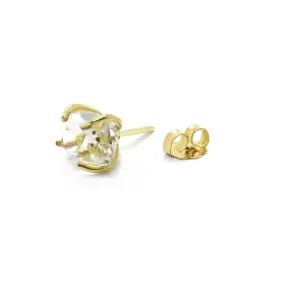 Herkimer Stud, 9K Gold (single)