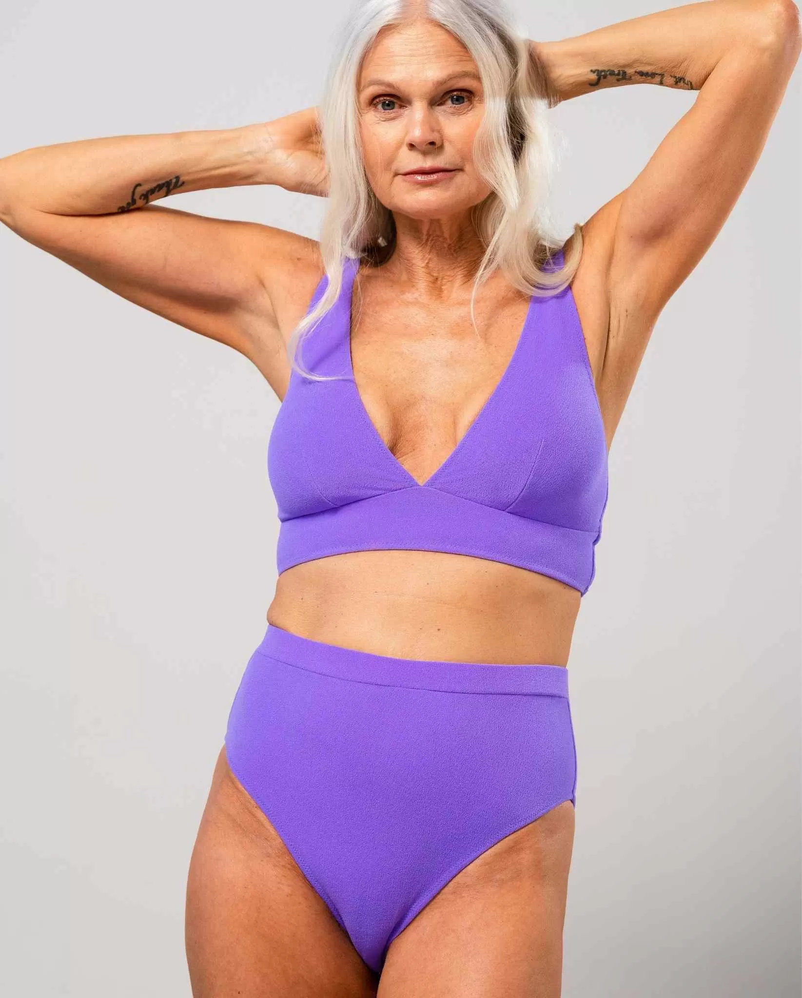 High Cut Bikini Briefs Electric Lilac