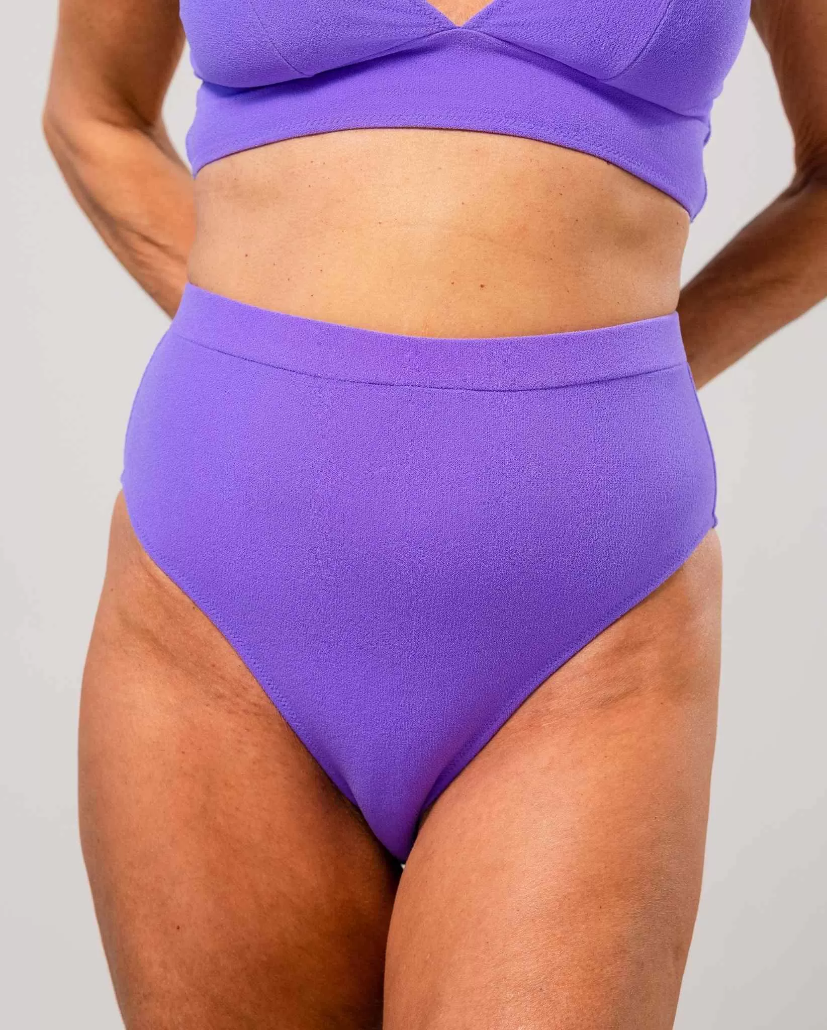 High Cut Bikini Briefs Electric Lilac