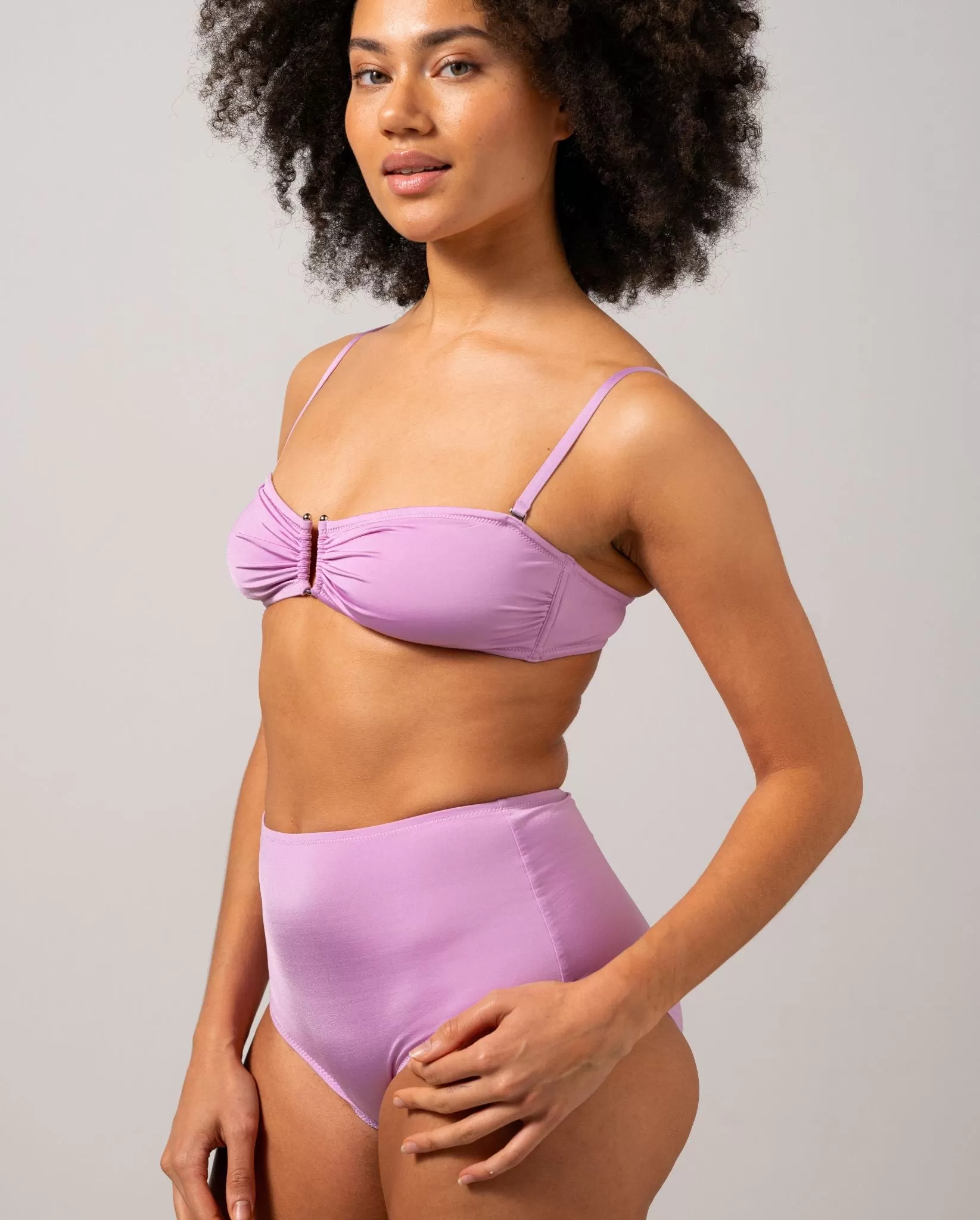 Highwaist Bikini Briefs Lavender