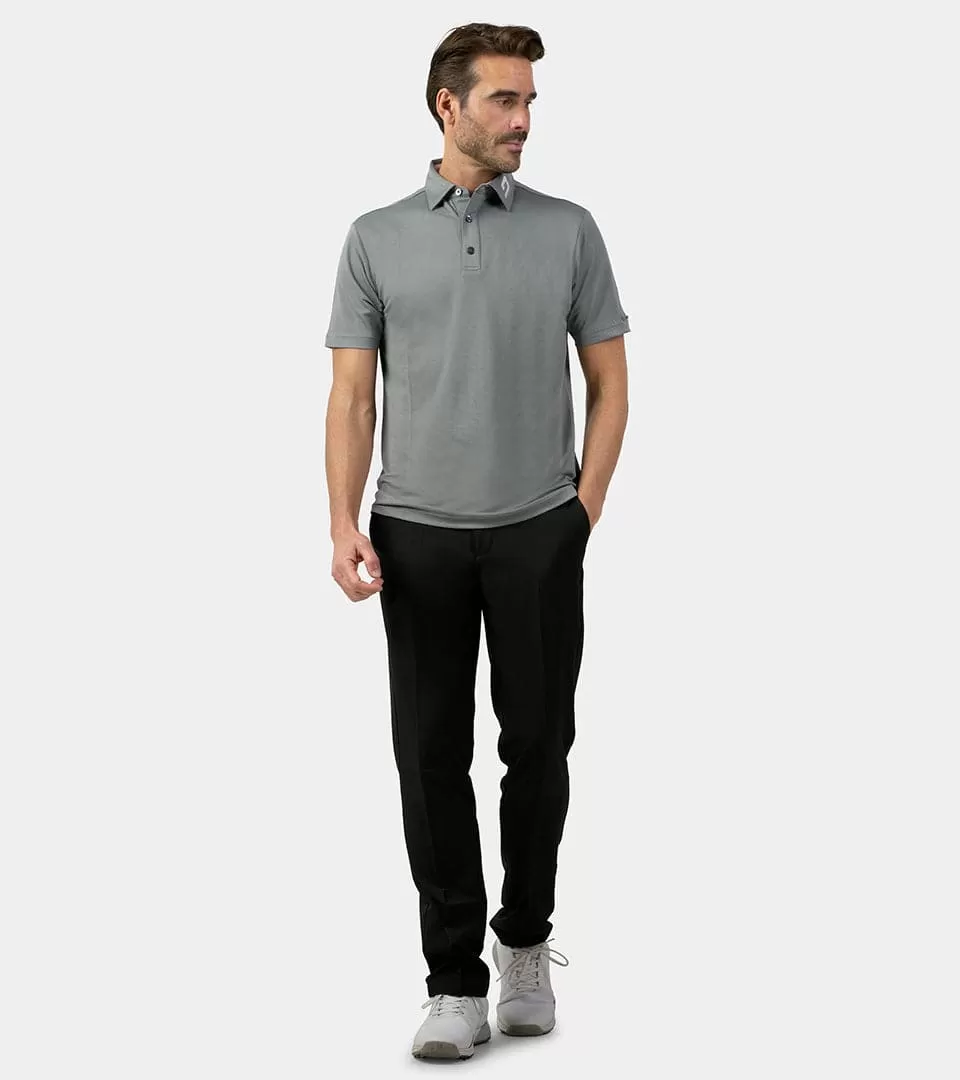 HONEYCOMB POLO - GREY