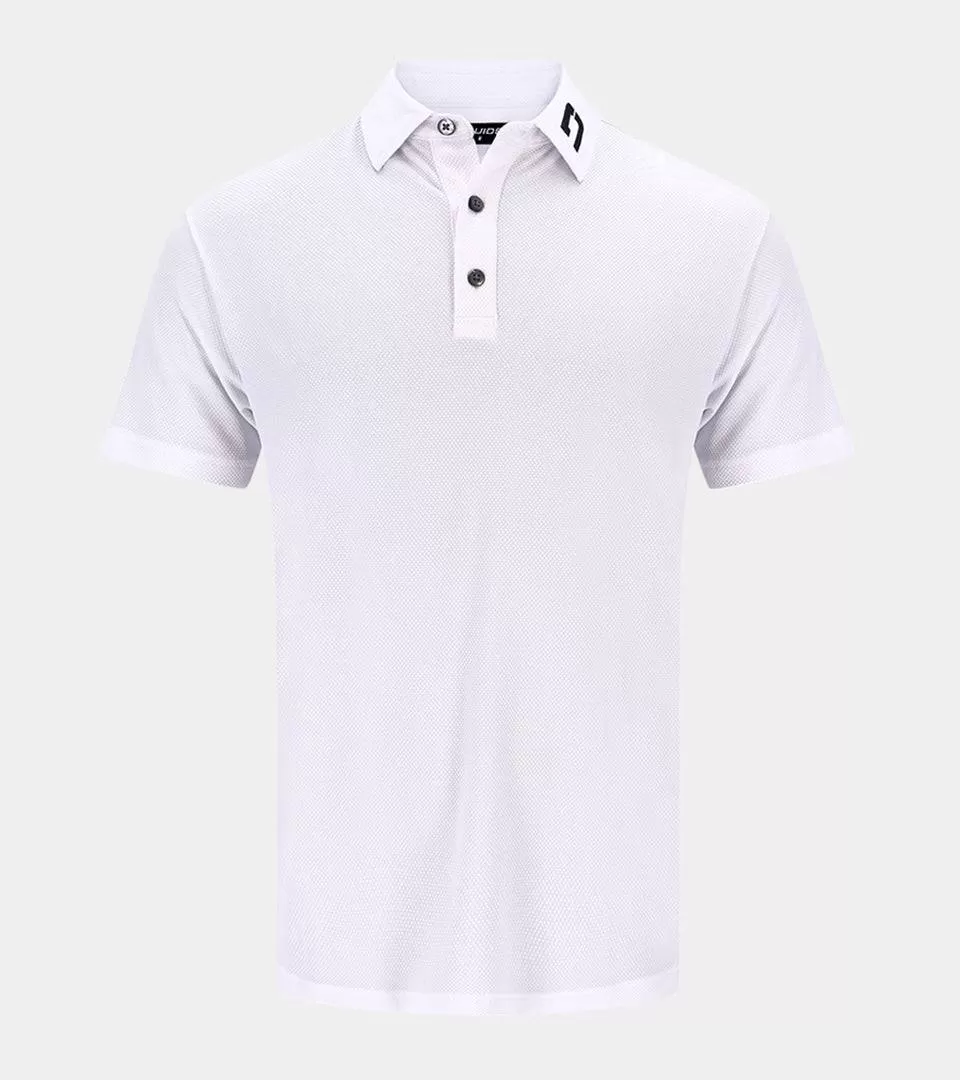 HONEYCOMB POLO - WHITE