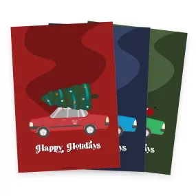 Hong Kong Taxis Christmas Notecards Pack (6 Sets)