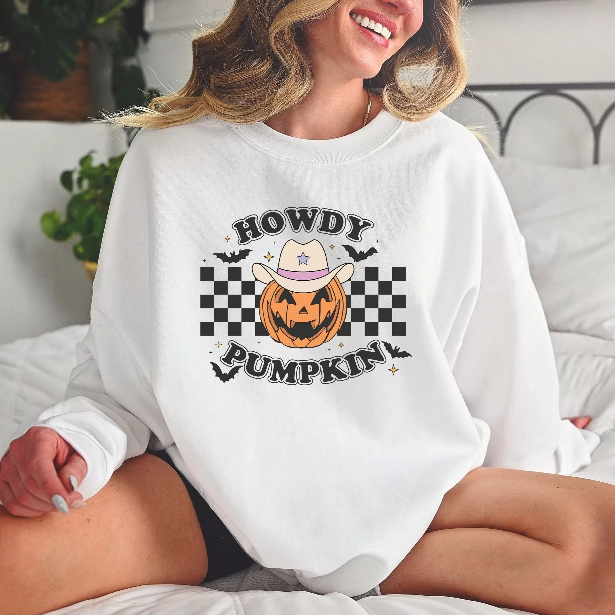 Howdy Pumpkin Halloween Sweatshirt