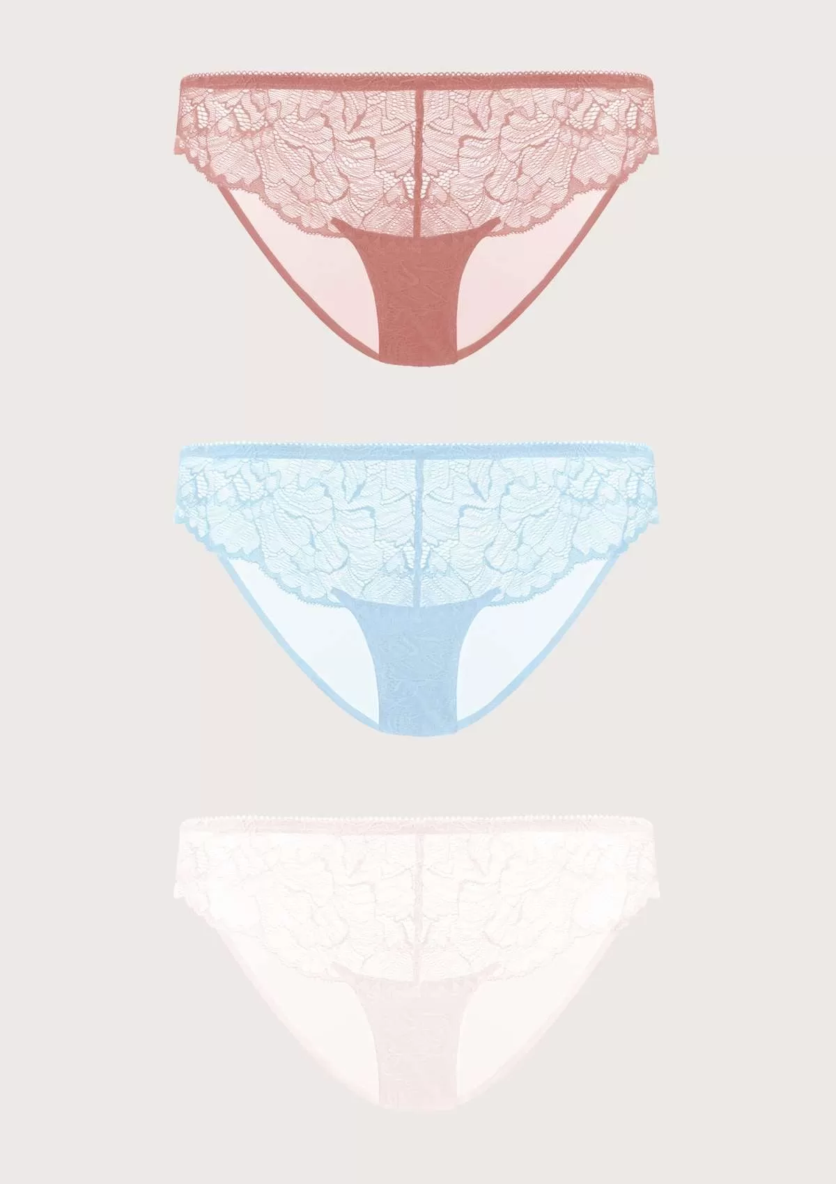 HSIA Blossom Lace Bikini Underwears 3 Pack