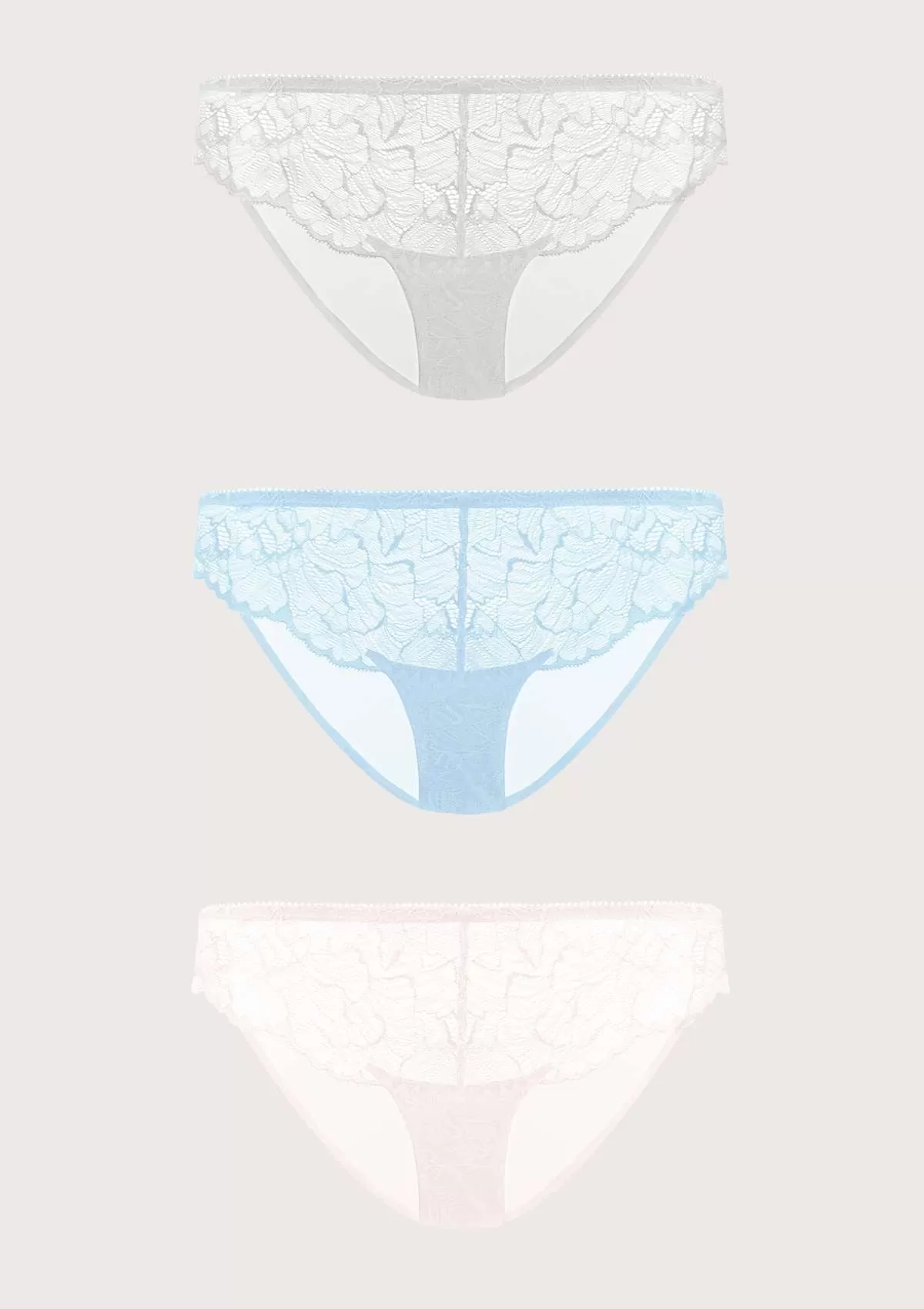 HSIA Blossom Lace Bikini Underwears 3 Pack