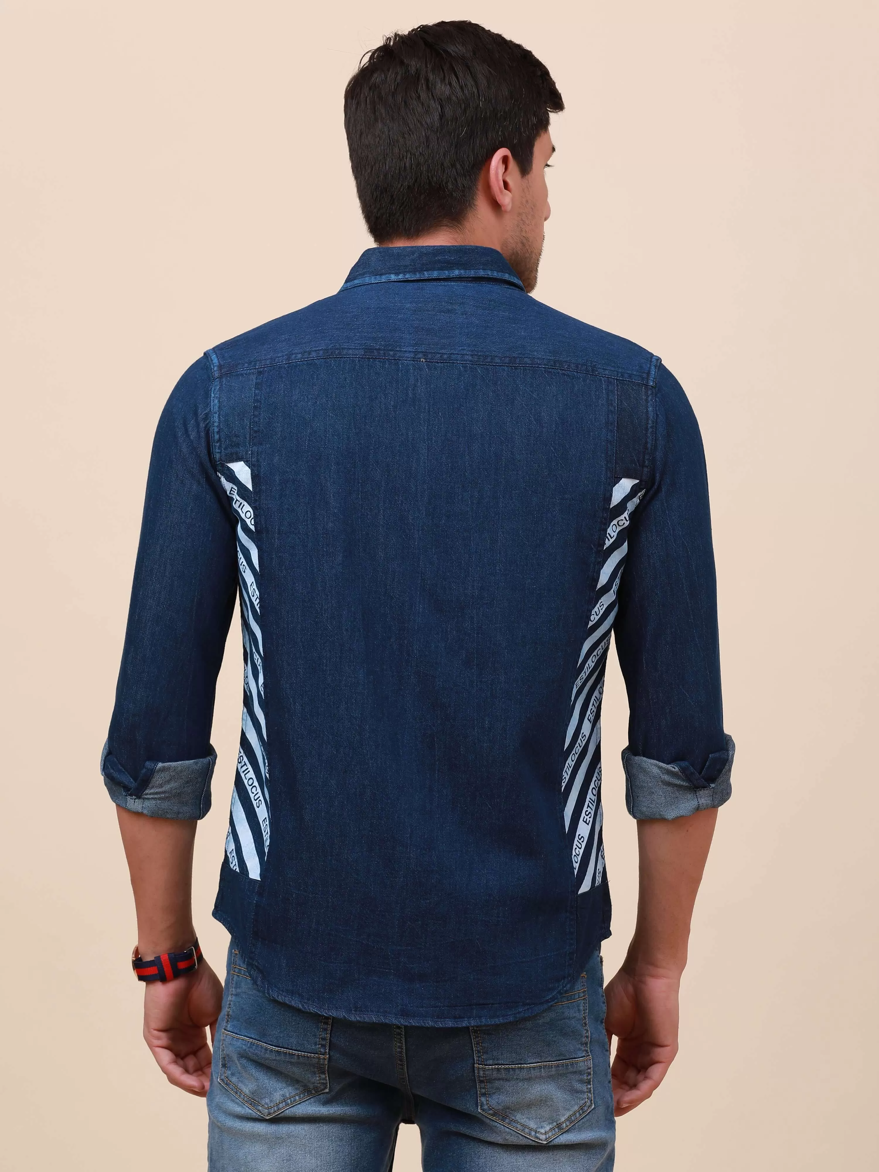 Indigo Denim Double Pocket Shirt