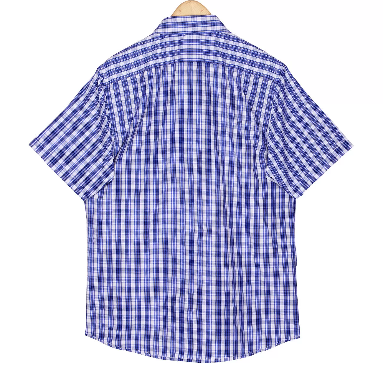 Jodhpur Blue Multi Check Half Sleeve Non Iron Shirt