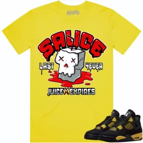 Jordan 4 Thunder 4s Shirt to Match - RED SAUCE