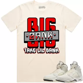 Jordan Retro 5 Sail 5s Shirt to Match - RED BIG BANK