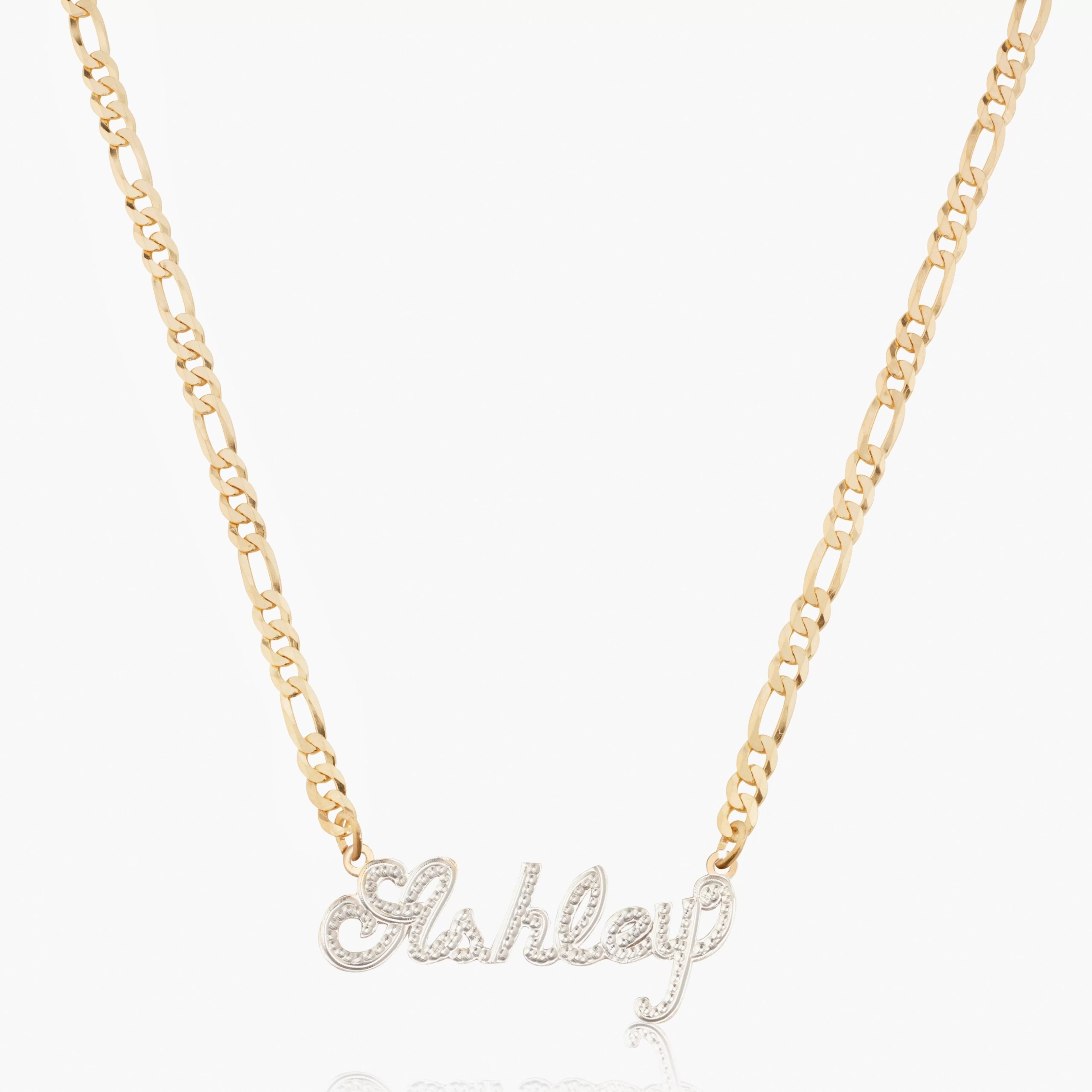 Kid's Frosted Script Name Necklace