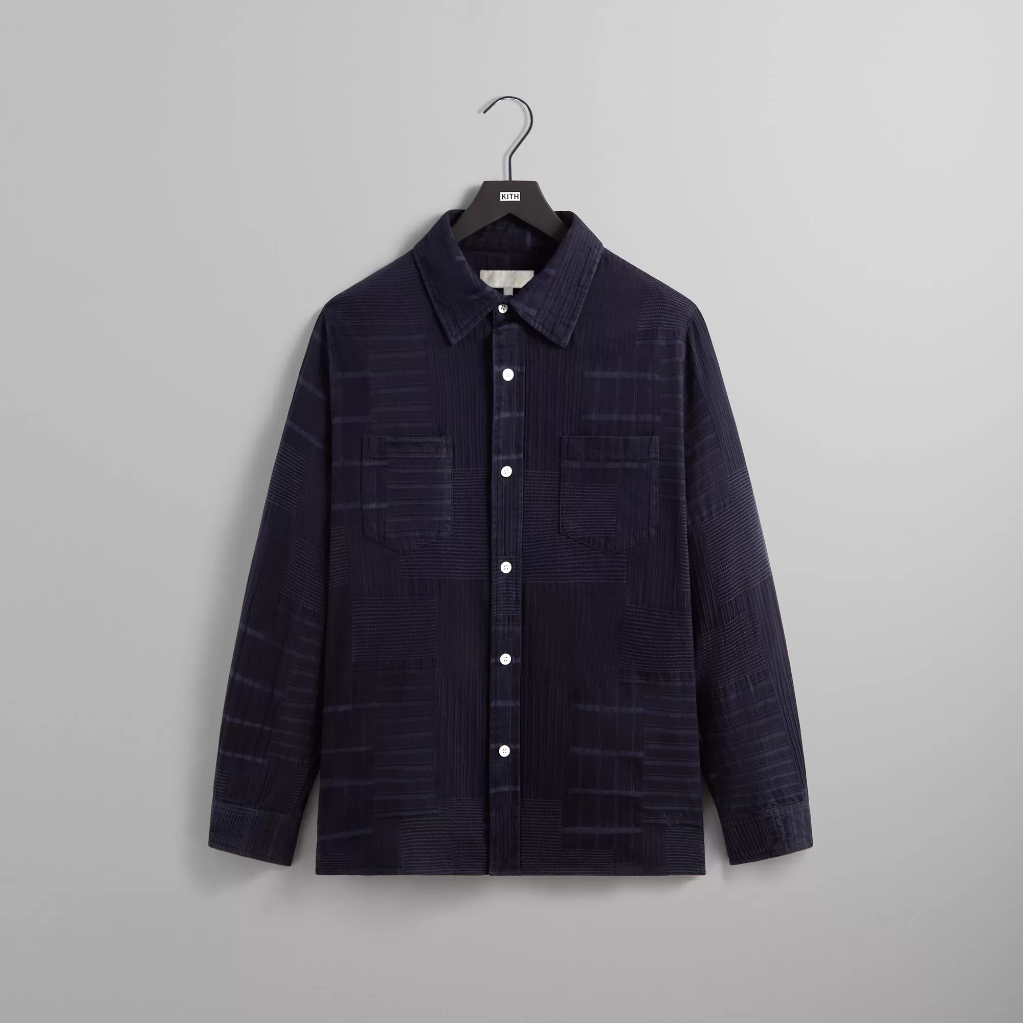 Kith Overdyed Patchwork Jaydin Buttondown - Ink