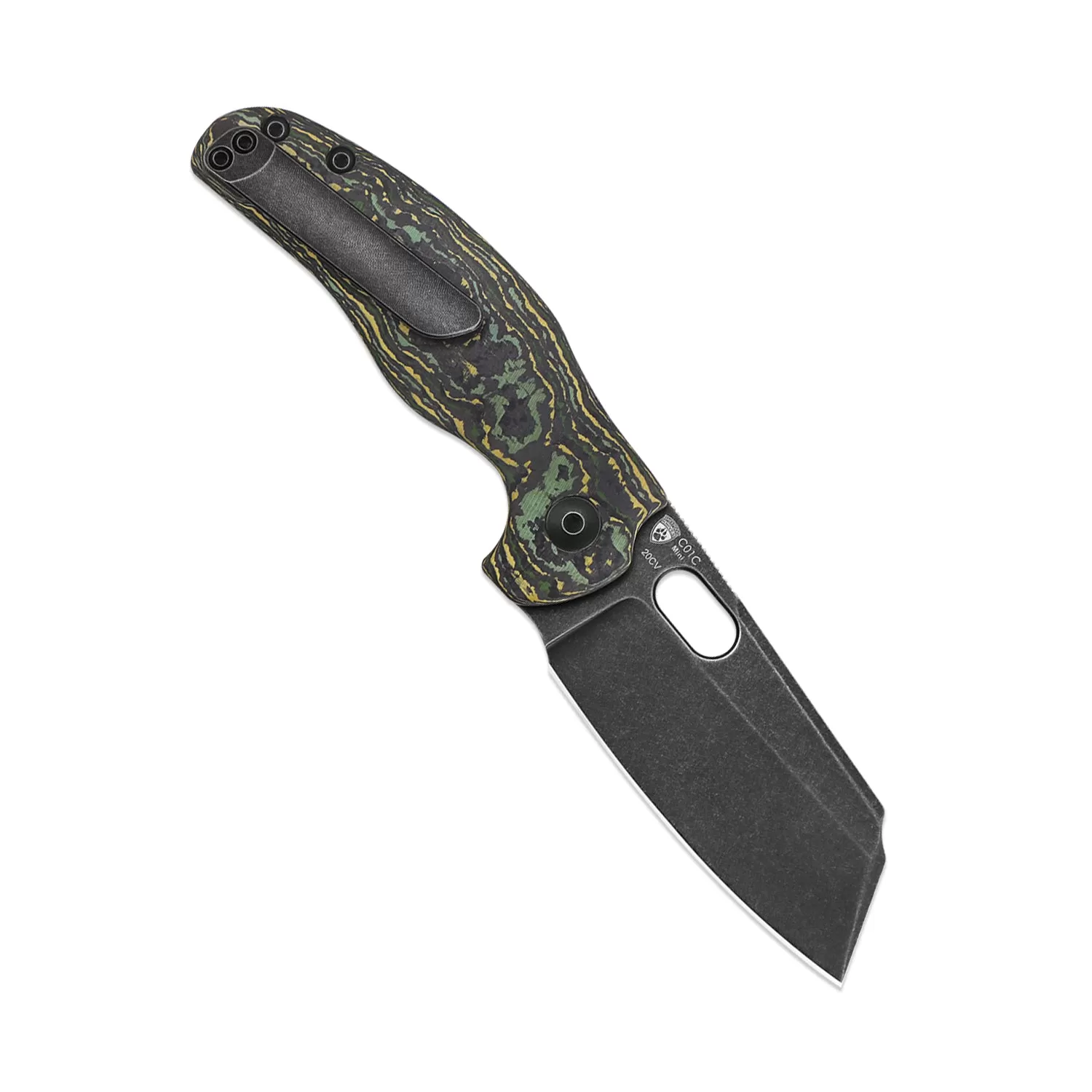 Kizer C01C Mini Sheepdog 20CV Blade Fatcarbon Handle Ki3488A7 (2.63 Black SW)