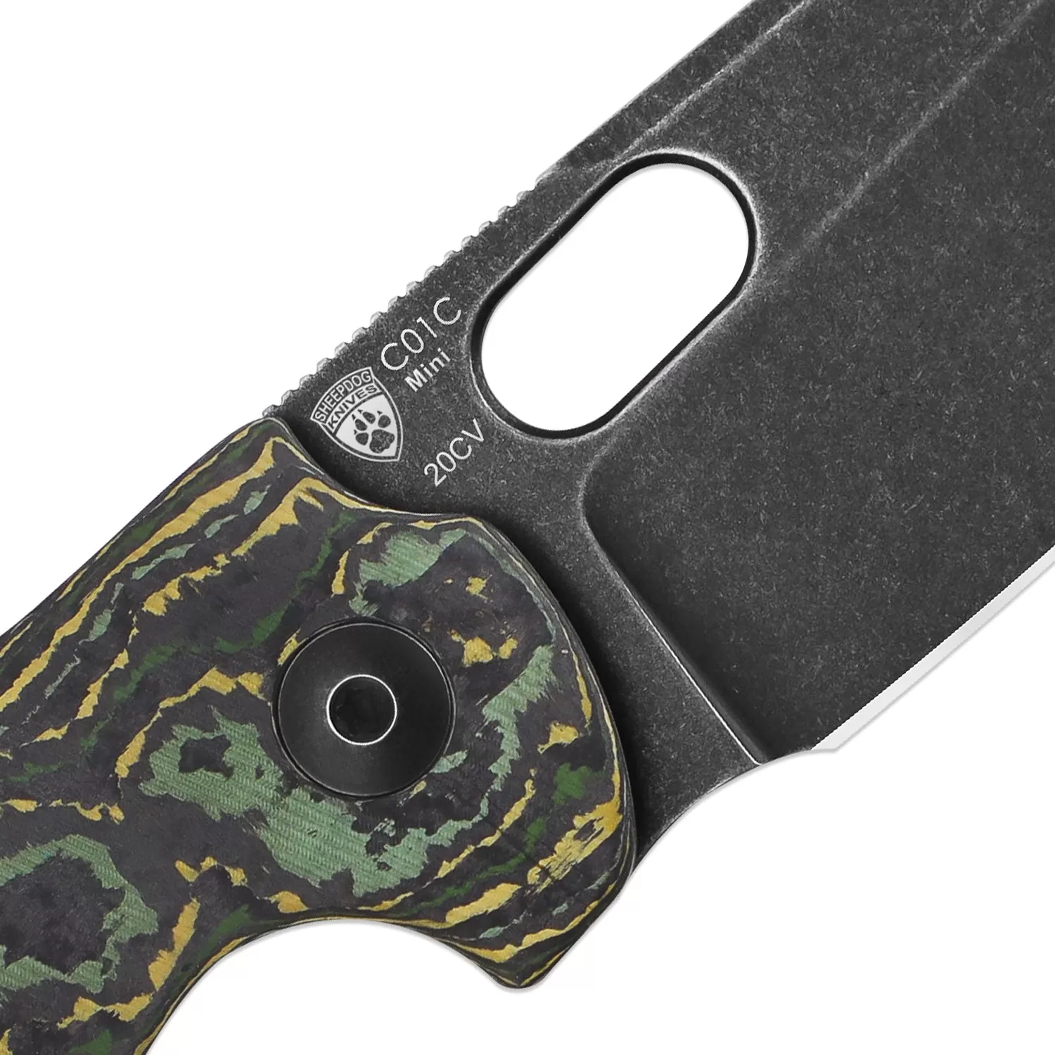 Kizer C01C Mini Sheepdog 20CV Blade Fatcarbon Handle Ki3488A7 (2.63 Black SW)