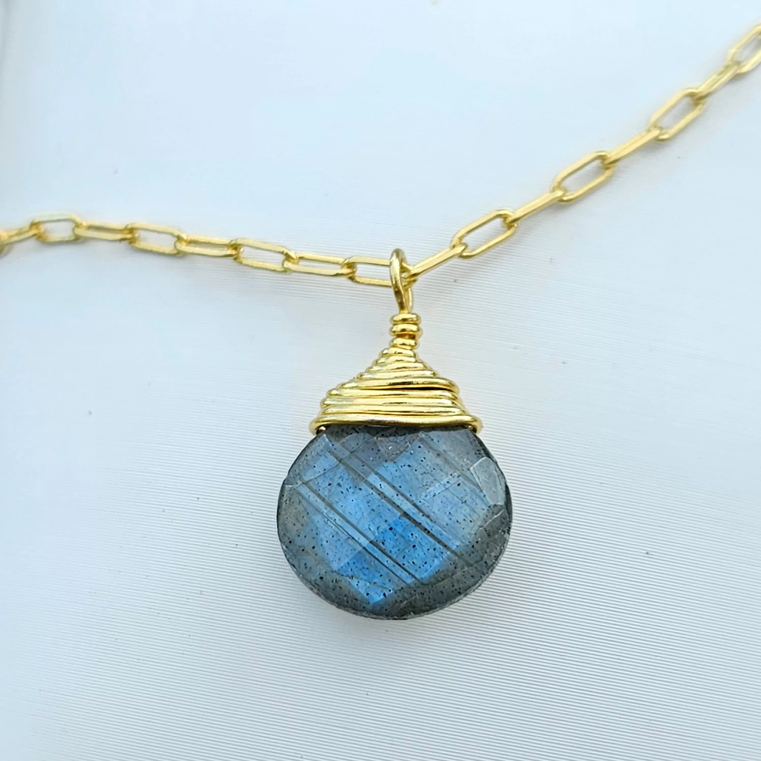 Labradorite Journey Necklace - Gold