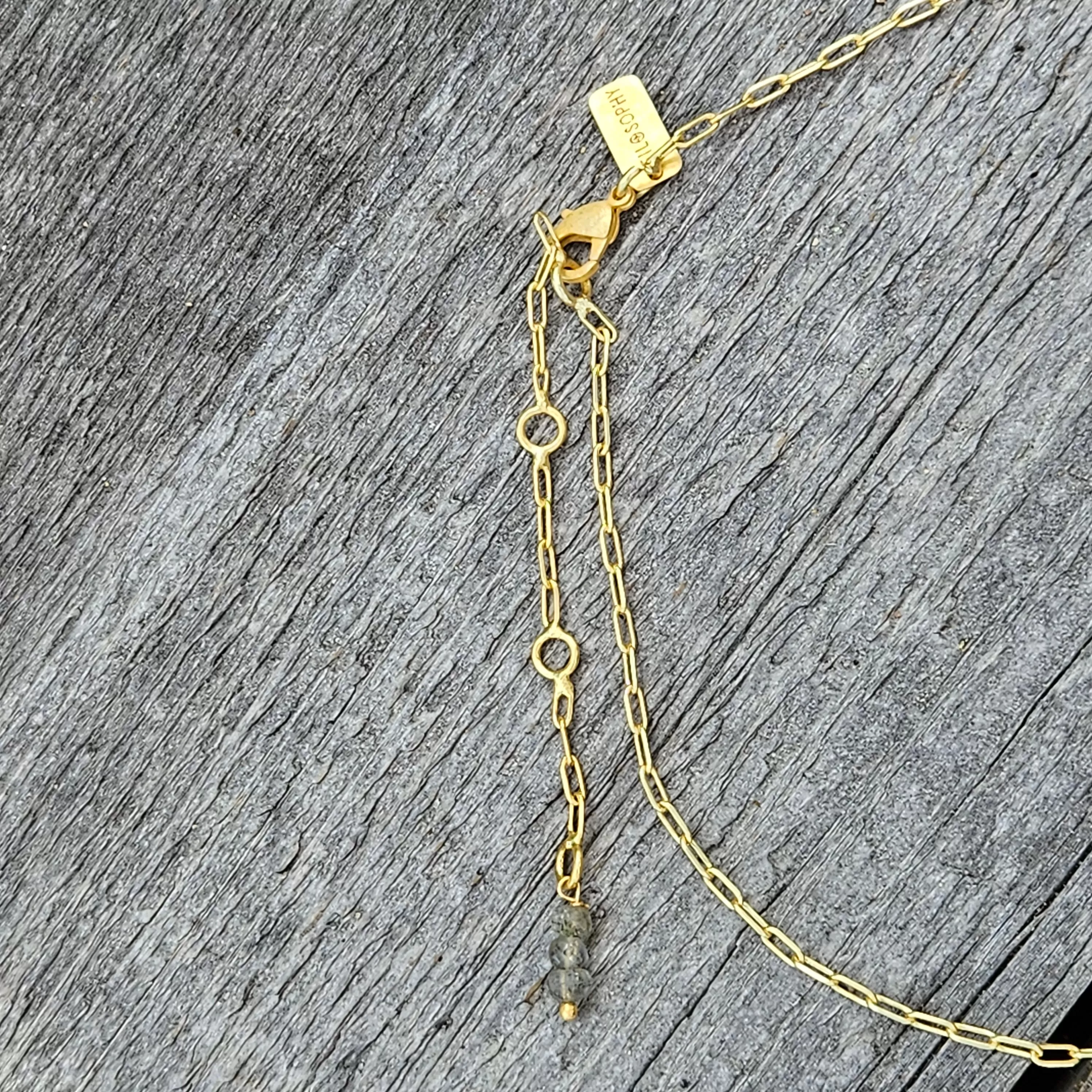 Labradorite Journey Necklace - Gold