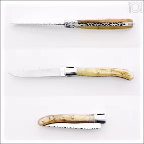 Laguiole Nature Guilloche Ram Horn Handle